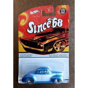 2008 Hot Wheels '40 FORD COUPE  Blue SINCE '68 HOT RODS 4/10 White Line 5SP 1:64